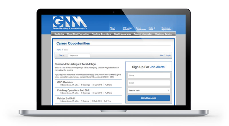 Post jobs to your branded career site and hundreds of other job boards with a few clicks.
